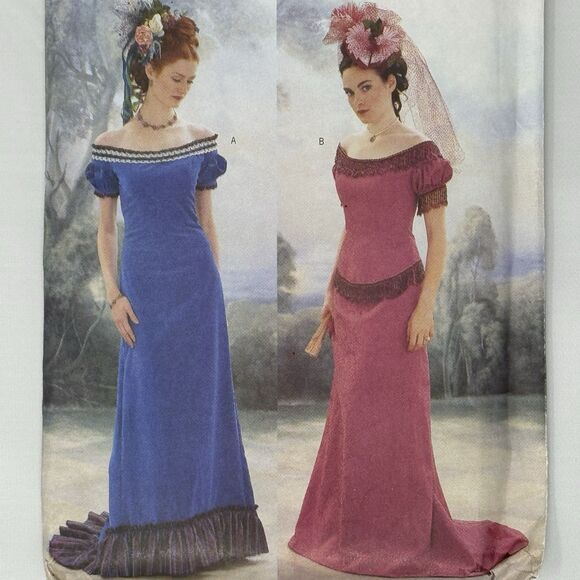 Butterick Other - Butterick 3011 Sewing Pattern Edwardian Gown Dress Train Size 18 20 22 History